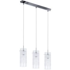 Italux MAX függőlámpa, E27, 3x60W, króm/átlátszó