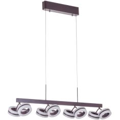 Italux METIS LED függőlámpa, LED, 8x4,8W, barna/fehér