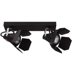 Italux MILTON mennyezeti spot lámpa, GU10, 2x35W, fekete