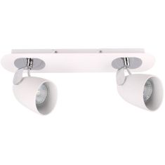 Italux OXFORD mennyezeti spot lámpa, GU10, 2x50W, króm/fehér