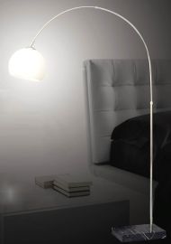 Italux PIEGANO állólámpa, E27, 1x60W, fekete/króm/fehér