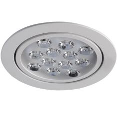 Italux PITCH trafó nélkül beépíthető LED lámpa, kerek, LED, 1x12W, fehér