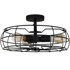 Italux RAYO mennyezeti lámpa, d45cm, E27, 3x60W, fekete