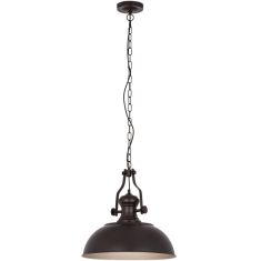 Italux ROSALIA függőlámpa, d41cm, E27, 1x60W, barna/arany