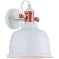 Italux TREPPO fali lámpa, E27, 1x40W, réz/fehér