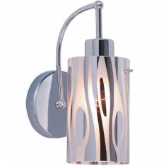 Italux TRIPLET fali lámpa, E27, 1x60W, króm/fehér