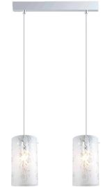 Italux VALVE függőlámpa, E27, 2x60W, króm/fehér