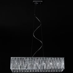 Italux VANESSA függőlámpa, G9, 7x42W, króm/ezüst/átlátszó