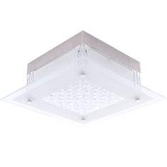 Italux VETTI mennyezeti LED lámpa, kristály dekorral, szögletes, LED, 1x12W, króm/átlátszó