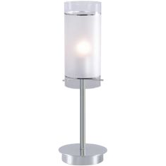 Italux VIGO asztali lámpa, E27, 1x60W, króm/fehér