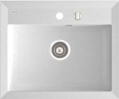 Marmorin IVO egymedencés gránit mosogató, fehér 718103006