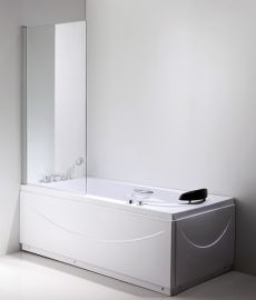 Niagara Wellness JAVA kádparaván, átlátszó/króm, 80x140 cm 399-305