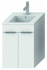 Jika CUBE mosdószekrény 45x43 cm-es mosdóval, 2 ajtóval, fehér H4536211763001