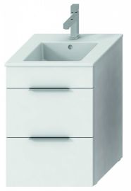 Jika CUBE mosdószekrény 45x43 cm-es mosdóval, 2 fiókkal, fehér H4536221763001