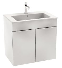 Jika CUBE mosdószekrény 65x43 cm-es mosdóval, 2 ajtóval, fehér H4536011763001