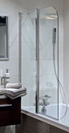 Jika CUBITO két részes kádparaván, 115x140 cm, balos, átlátszó üveg H2564260026681