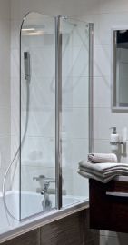 Jika CUBITO két részes kádparaván, 115x140 cm, jobbos, átlátszó üveg H2574260026681