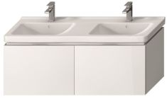 Jika CUBITO mosdószekrény, 130 cm-es mosdóhoz, fehér (fényes lakk), 2 fiókkal H40J4274015001