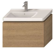 Jika CUBITO mosdószekrény, 75 cm-es mosdóhoz, tölgy, 1 fiókkal H40J4253015191