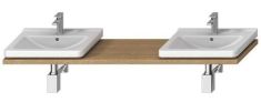 Jika CUBITO mosdópult, 135-220 cm, 2 mosdóhoz kivágással, tölgy H46J4240145191
