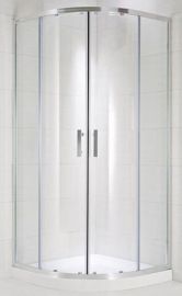 Jika CUBITO négy részes, íves zuhanykabin, 90x90 cm, átlátszó üveg H2532420026681