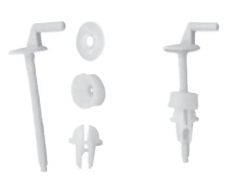 Jika LYRA PLUS duroplaszt WC ülőkékhez való acél zsanérok (fali WC-hez) H8943830000001