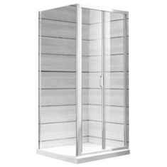 Jika LYRA PLUS összehajtható zuhanykabin ajtó, 90 cm, csíkos üveg, fehér profil H2553820006651