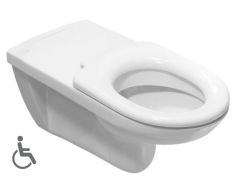 DEEP BY JIKA mozgássérült fali WC mélyöblítéssel, hossza 70 cm fehér H8206420000001