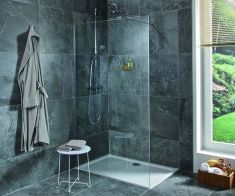 Jika PURE 140 zuhanyfal, oldalfalhoz rögzített, oldalrögzítő profillal, 1 támasz H2674250026681