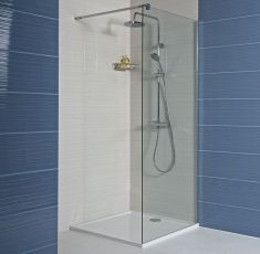 Jika PURE 80 zuhanyfal, oldalfalhoz rögzített, oldalrögzítő profillal, 1 támasz H2684200026681