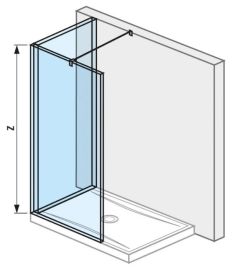 Jika PURE L" zuhanyfal 140x80 H2694250026681"