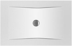 Jika PURE acél zuhanytálca, 120x80 cm, zajszigeteléssel, fehér, csúszásmentes H2164206000001