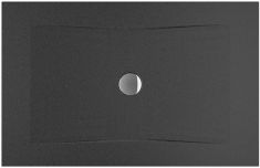 Jika PURE acél zuhanytálca, 130x90 cm, zajszigeteléssel, fekete H2164230160001