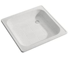 Jika SOFIA szögletes zuhanytálca 90x90 cm acéllemez, Antislip H2140900000111