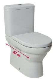 Jika TIGO kombi-WC csésze, hátfalhoz illeszkedő, VARIO lefolyós, fehér H8242160002311