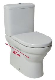 Jika TIGO kombi-WC csésze, hátfalhoz illeszkedő, VARIO lefolyós, fehér H8242160000001