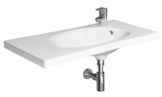 Jika TIGO ráépíthető mosdó, 80 cm, csaplyuk a jobb oldalon, fehér H8122180001061