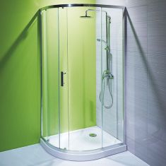 Jika TIGO zuhanykabin, 100x80 cm, fényes króm, átlátszó üveg H2512110026681