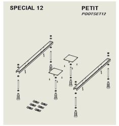 Riho kádláb PETIT, POOTSET12