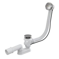 Ravak kád le/túlfolyó szett, bowdenes vezérléssel, krómozott fedéllel X01305