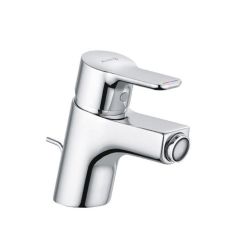 Kludi PURE&EASY egykaros bidé csaptelep DN 15, lefolyógarnitúrával, króm, 375330565