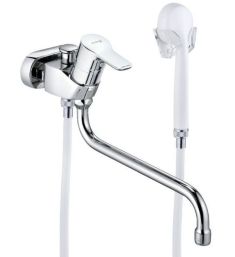 Kludi PURE&EASY egykaros kádtöltő csaptelep zuhanyszettel, króm, 375920565