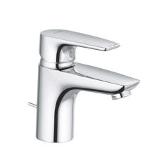 Kludi PURE&SOLID egykaros mosdó csaptelep 75 NA 15, lefolyógarnitúrával, króm, 342760575