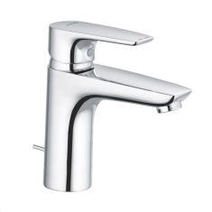 Kludi PURE&SOLID egykaros mosdó csaptelep 100 NA 15, lefolyógarnitúrával, króm, 342900575