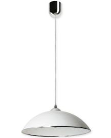 Lampex ALICE függőlámpa, d38cm, E27, 1x60W, króm/fehér, 677/A