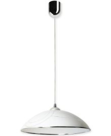 Lampex ALICE függőlámpa, mintás, d38cm, E27, 1x60W, króm/fehér, 677/B
