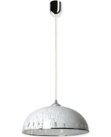Lampex ANJA függőlámpa, mintás, d38cm, E27, 1x60W, króm/fehér, 678/E