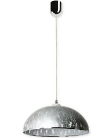 Lampex ANJA függőlámpa, mintás, d38cm, E27, 1x60W, króm/szürke, 678/F