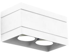 Lampex QUADO mennyezeti lámpa, 20x10cm, GU10, 2x40W, fehér, 691/2 BIA