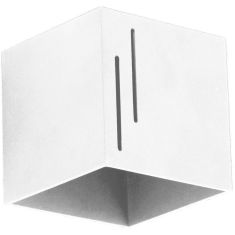 Lampex QUADO fali lámpa, 10x10cm, G9, 1x40W, fehér, 692/B BIA